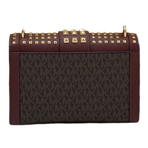 Жіноча сумка крос боді Michael Kors коричнева (MK0643W): Тип ручки На цепочке, Плечевой ремень, Без ручки