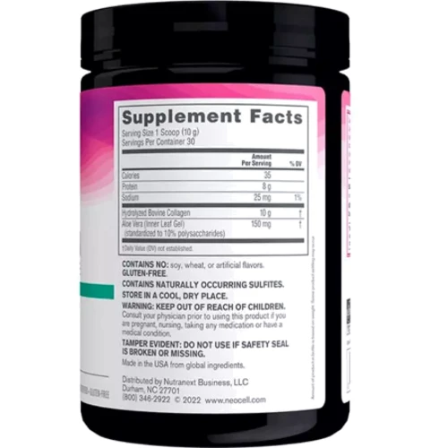 NeoCell Super Collagen Powder With Aloe Супер коллаген с алоэ Тип 1&3 284 г: Тип Коллаген