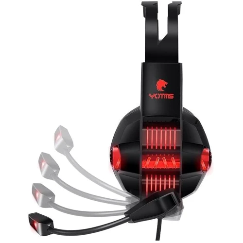 Наушники Kotion Each Yotms Y1 7.1 Black\Red: Тип конструкции накладные