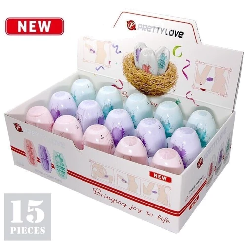 Набор из 15 шт мастурбаторов Pretty Love Double-Sided EGG, BI-014832H: Для кого Для мужчин