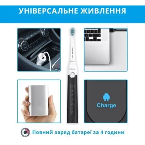 Зубная щетка Pecham Black-White Travel PC-082 фото 9