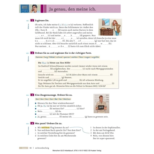 Menschen A2.2: Arbeitsbuch mit Audio-CD: ISBN 9783195119023, 978-3-19-511902-3