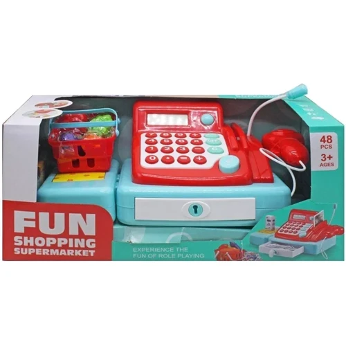 Касовий апарат з продуктами MIC Mini Cashier червоний (818J/818O)
