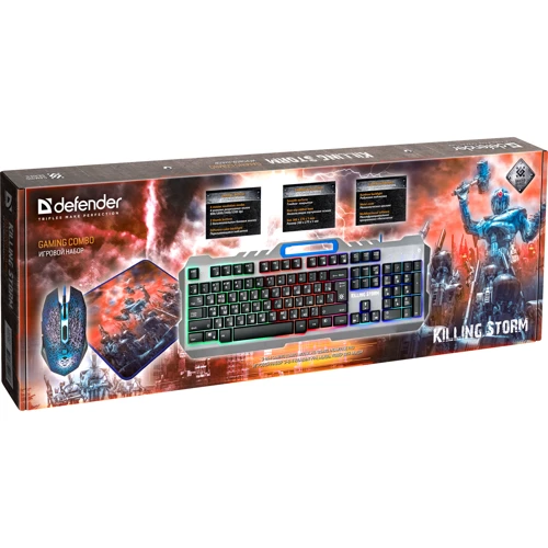 Комплект проводной Defender Killing Storm MKP-013L (52013): Количество кнопок 5