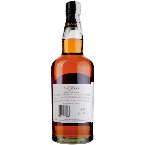 Виски Macleod's Islay Single Malt Scotch Whisky, 40% 0.7л (MAR5010852003789): Объем, л 0.7