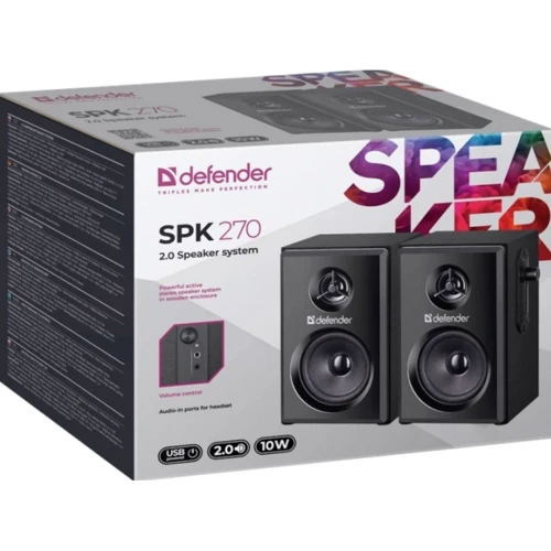 Акустическая система Defender SPK-270: Диапазон воспроизводимых частот 80-20000 Гц