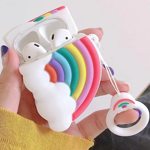 Чохол для навушників TPU Case Rainbow for Apple Airpods: Матеріал Термопластичний поліуретан