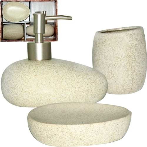 Набор аксессуаров для ванной комнаты S&T Loft 3 пр. (887-09-01): Тип Стакан, Мыльница, Дозатор для мыла