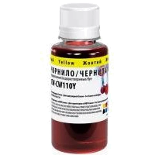 Чернила ColorWay Canon Universal 100мл Yellow (CW-CW110Y01): Цвет Yellow