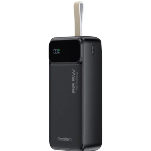 Внешний аккумулятор Choetech Power Bank 30000mAh PD QC3.0 22.5W Black (B730-ACBK)