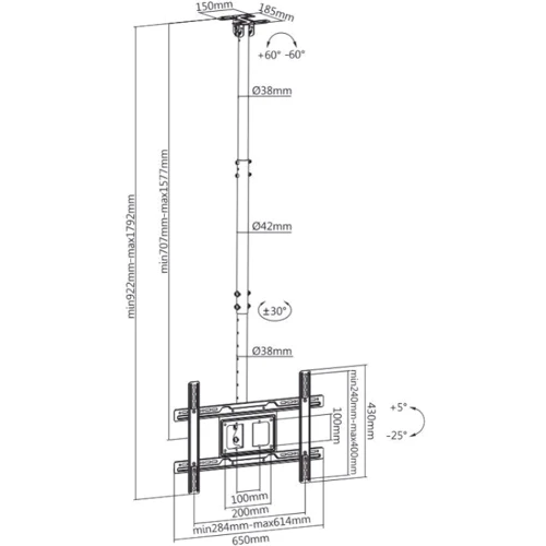 Кронштейн для ТВ iTech Celb-54N