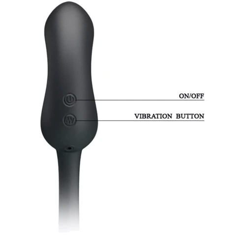 Насадка на член со стимулятором простаты LYBAILE Pretty Love Hercules Penis Sheath Black
