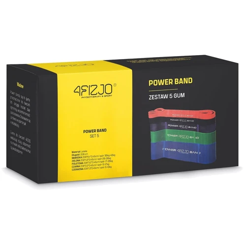 Еспандер 4FIZJO Power Band петля для фітнесу 5 шт 6-46 кг (4FJ0001)