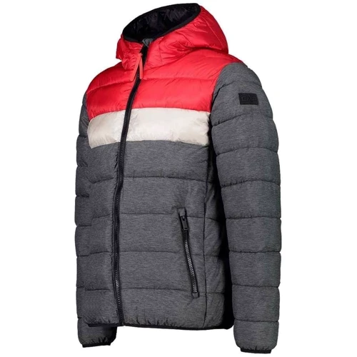 Куртка CMP Man Jacket Fix Hood (30K2757M-43ZH) 52 сіра демісезон з капюшоном: Вид куртки