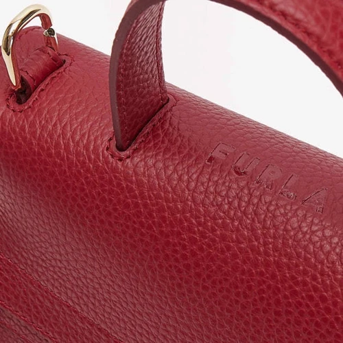 Жіноча сумка сетчел Furla Meraviglia S Top Handle вишнева (WB00363BX0041CGQ00): Тип ручки Со съемным ремнем, Плечевой ремень, Короткая ручка