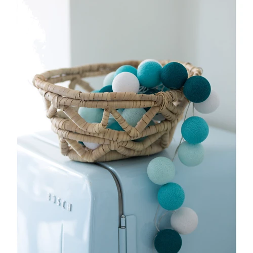 Гирлянда Cotton ball lights на 10 шаров 2,7м, Aqua фото 6