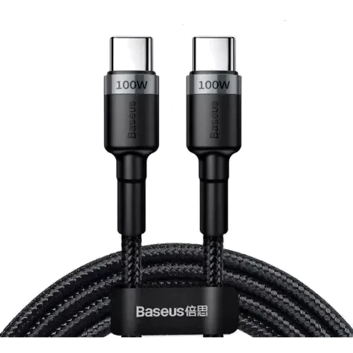 Кабель Baseus Cable USB-C to USB-C Cafule PD2.0 100W 1m Gray/Black (CATKLF-DLG1)