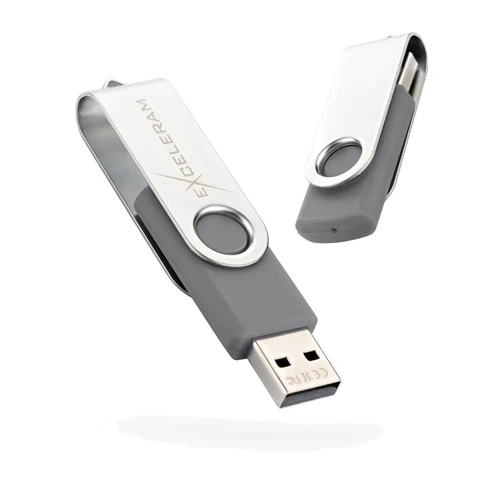 USB-флешка eXceleram 32GB P1 Series USB 2.0 Silver/Grey (EXP1U2SIG32)