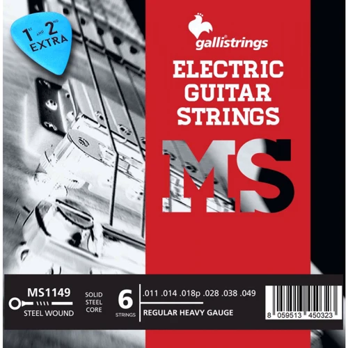 Струна для гитар Струны для электрогитары Gallistrings MS1149 REGULAR HEAVY