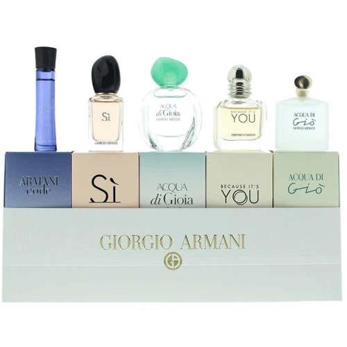 Набор Giorgio Armani Armani Trex Mini Парфюмированная вода Si 7ml, Acqua di Gioia 5ml, Because It’s You 7ml, Acqua di Gio 5ml, Code 3ml
