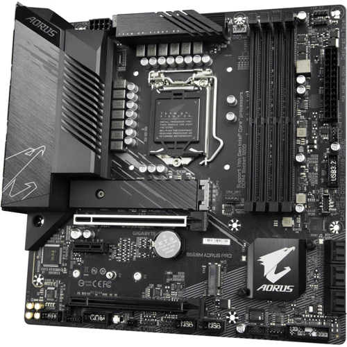 Gigabyte B560M AORUS PRO: Разъемы на плате PCI Express x1, SATA 3.0, M.2