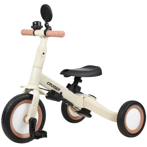 Велосипед-беговел Tri-cycle 5in1 Cruiser Versa, кремовый: Диаметр колес, дюймов 10