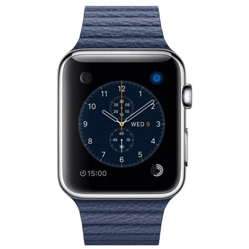 Аксессуар для Watch Fashion Leather Loop Band Blue for Apple Watch 38/40/41mm: Совместимость Apple Watch 41mm, Apple Watch 38mm, Apple Watch 40mm