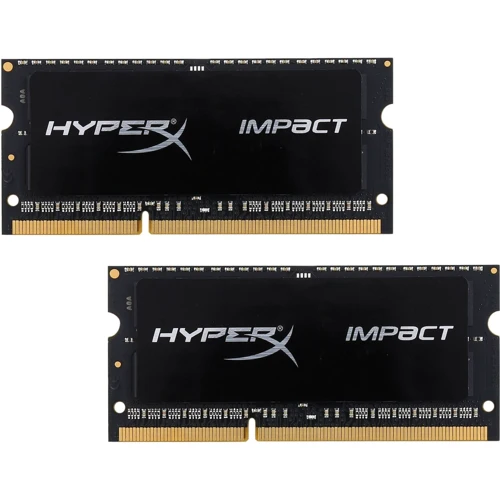 Kingston DDR3 16Gb (2x8Gb) 1866MHz HyperX Impact Black SO-DIMM (HX318LS11IBK2/16)
