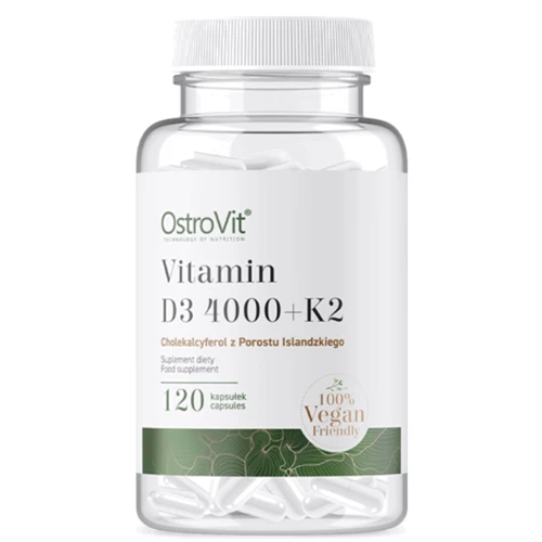 OstroVit Vitamin D3 4000 + K2 VEGE 120 caps / 120 servings