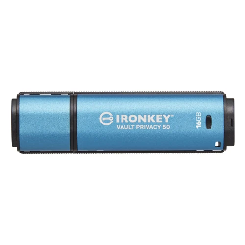 USB-флешка Kingston 128GB IronKey Vault Privacy 50 USB 3.2 Blue (IKVP50/128GB)
