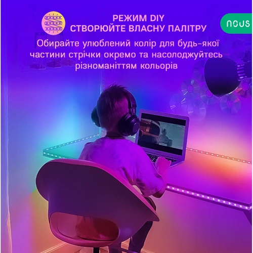 Умная светодиодная лента Nous F5 10м RGBIC фото 4