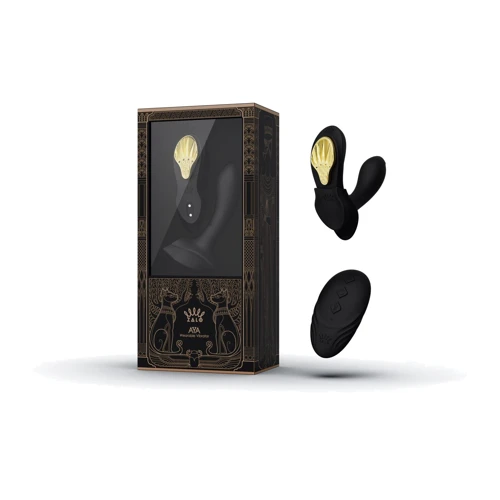 Смартвибратор в трусики Zalo - AYA Obsidian Black, насадка и пульт ДУ