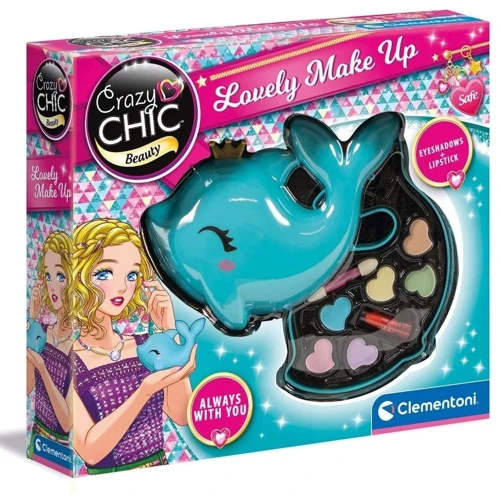 Набор детской косметики для макияжа Clementoni Lovely Make Up Dolphin серия Crazy Chic (8005125186303): Производитель Clementoni