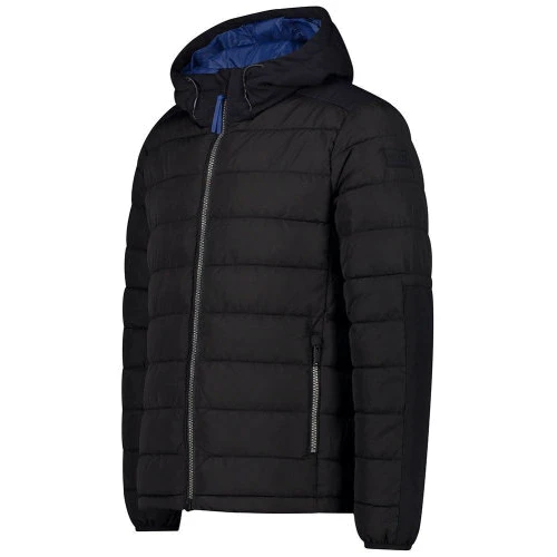 Куртка CMP Man Jacket Fix Hood Nero 31K2737-U901 54 черная демисезонная с капюшоном: Вид Куртки