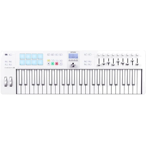MIDI-клавіатура Arturia KeyLab Essential 49 mk3 Alpine White Special Edition + Arturia Pigments: Механіка Полувзвешенная