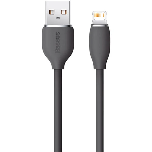 Кабель Baseus USB Cable to Lightning Jelly Liquid Silica Gel 2.4A 1.2m Black (CAGD000001): Тип USB Cable - Lightning