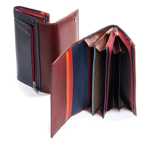 Женский кошелек Dr. Bond Rainbow бордовый (WRS-22M date-red): Пол Женский