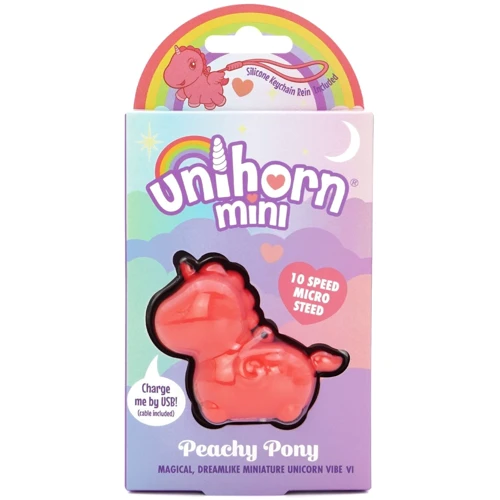 Вібратор міні-одноріжка Unihorn Mini - Peachy Pony, брелок з вібрацією