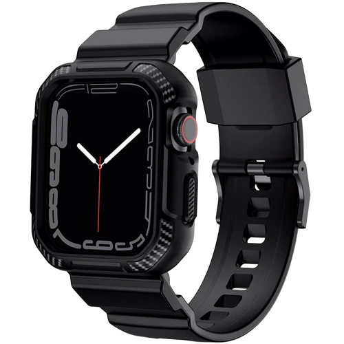 Аксессуар для Watch TPU Strap with Case Black (FLS181107) for Apple Watch 42/44/45/49mm Ultra фото 4