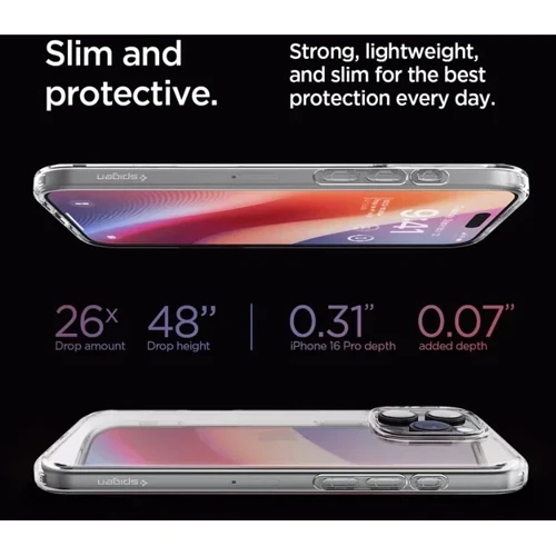 Чехол для iPhone Spigen Ultra Hybrid Crystal Clear (ACS08121) for iPhone 16 Pro фото 14