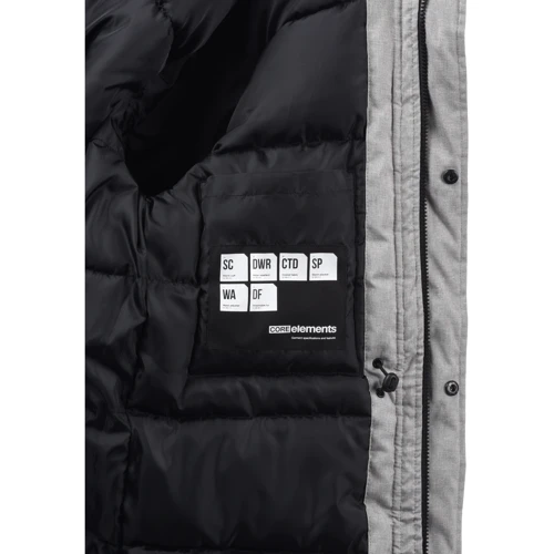 Парка Jack & Jones 85297104 52 серая зимняя с капюшоном: Тип застежки На молнии