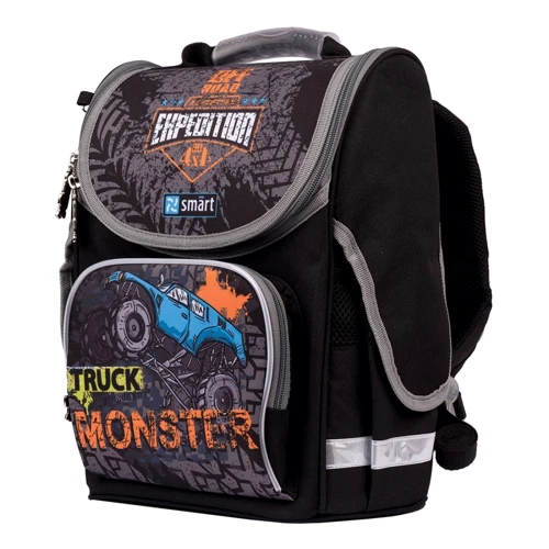 Рюкзак шкільний каркасний Smart PG-11 Monster Truck чорний (557020): Вікова група от 6 до 10 лет