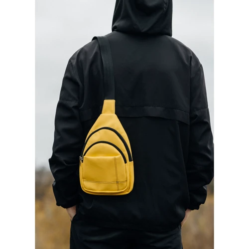 Чоловіча сумка-слінг Sambag Brooklyn SSH жовта (83111028m): Тип Сумки
