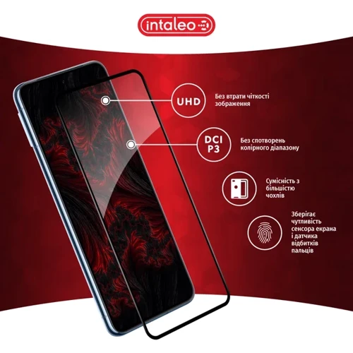 Intaleo Tempered Glass Full Glue Black for Google Pixel 8: Материал стекло