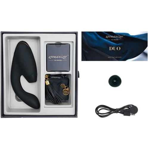 Вакуумный клиторальный стимулятор Womanizer Duo black