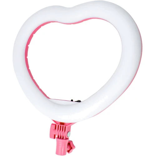 Кільцева лампа Heart, d-12, 33см Рожевий