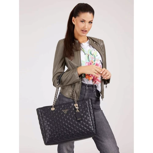 Женская сумка тоут Guess Cessily Tote черная (HWEV7679230-BLA): Пол Женский