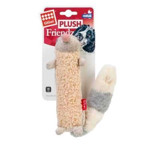 Игрушка для собак GiGwi Plush Енот с пищалкой текстиль 17 см (75310): Производитель GiGwi