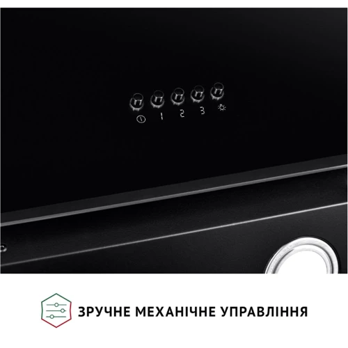 Вытяжка Perfelli VICCO 5HM NERO: Материал корпуса металл / стекло