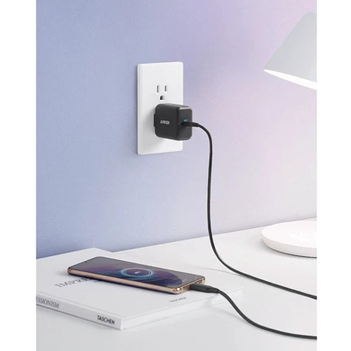 Зарядное устройство ANKER USB-C Wall Charger PowerPort III 25W Black (A2058G11): Кабель в комплекте отсутствует